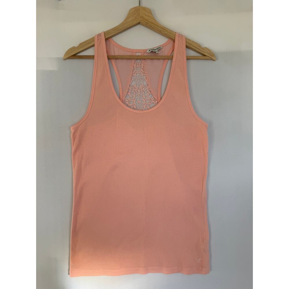 American Eagle‎ Pink Croquet Back Tank- Size XL